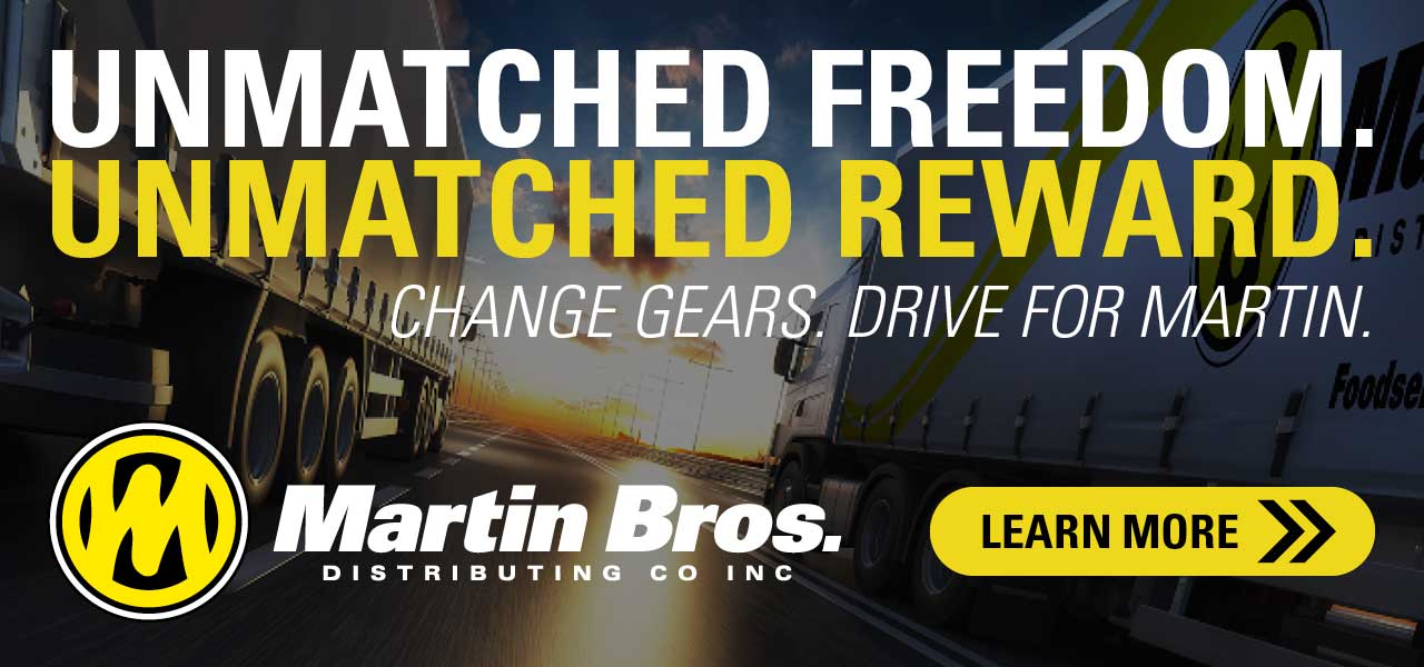 Drive for Martin Bros. banner
